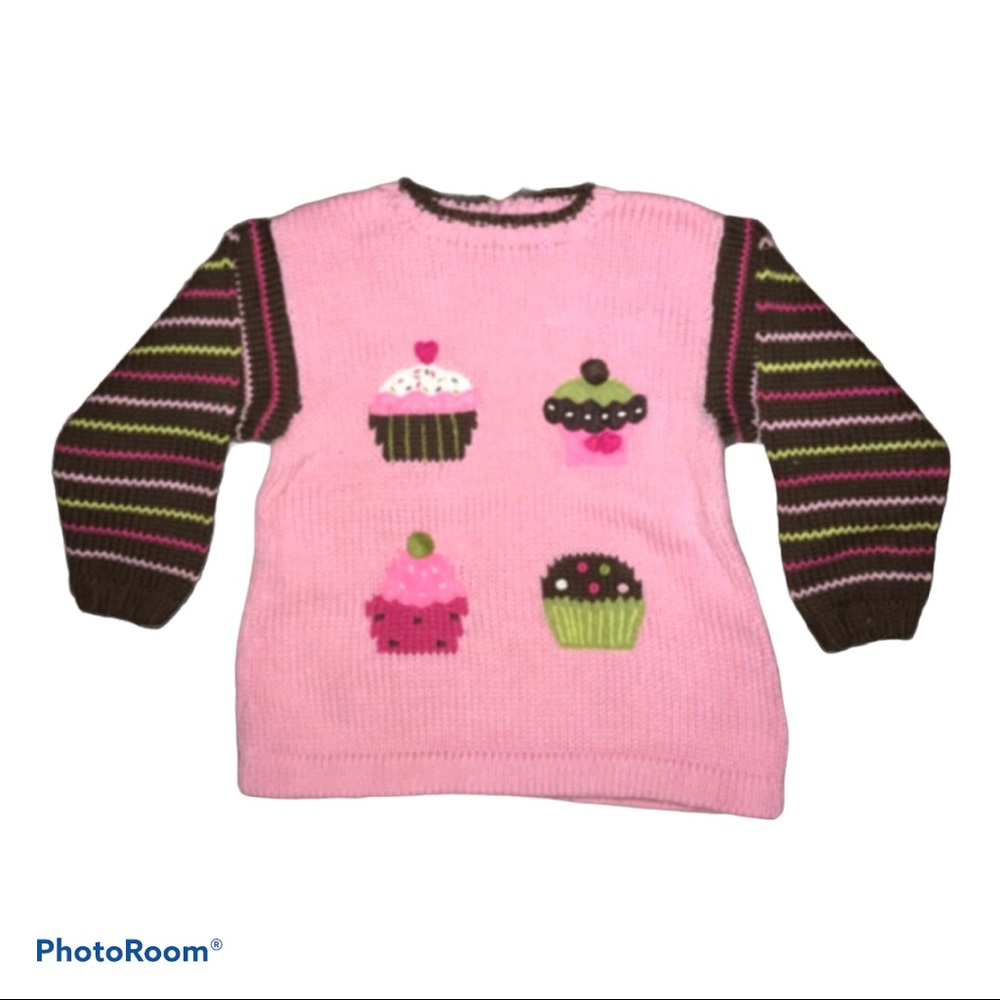 Neiman Marcus Girls Cupcake cotton fun colorful sweater